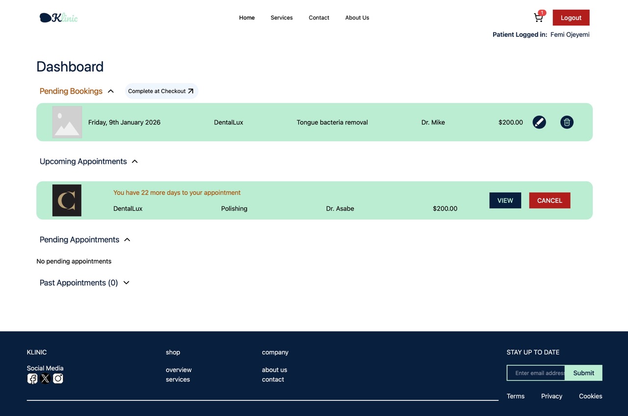 klinic screenshot